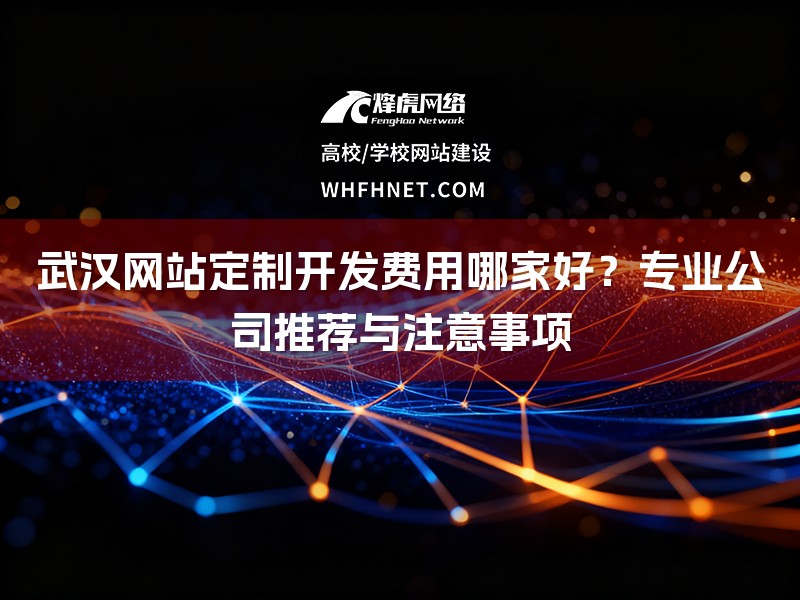 武汉网站定制开发费用哪家好?专业公司推荐与注意事项-1